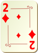 Изображение игральной карты с орнаментом "Diamond 2" (Diamond 2)