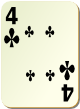 Изображение игральной карты без специфики "Cross 4" (Cross 4)