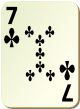 Изображение игральной карты без специфики "Cross 7" (Cross 7)