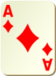 Изображение игральной карты без специфики "Diamond Ace" (Diamond Ace)