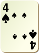 Изображение игральной карты без специфики "Spear 4" (Spear 4)