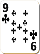 Изображение игральной карты с белым фоном "Cross 9" (Cross 9)