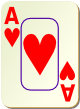 Изображение игральной карты c рамкой "Heart Ace" (Heart Ace)