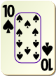 Изображение игральной карты c рамкой "Spear 10" (Spear 10)