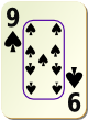 Изображение игральной карты c рамкой "Spear 9" (Spear 9)