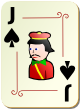 Изображение игральной карты с орнаментом "Spear Junior" (Spear Junior)