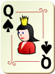 Изображение игральной карты с орнаментом "Spear Queen" (Spear Queen)