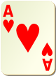 Изображение игральной карты без специфики "Heart Ace" (Heart Ace)