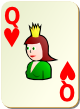Изображение игральной карты без специфики "Heart Queen" (Heart Queen)