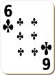 Изображение игральной карты с белым фоном "Cross 6" (Cross 6)